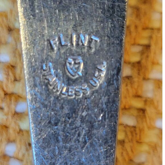 Vintage 1960s Ekco Flint Arrowhead Harvest Wheat Stainless Utensils Fork Ladle - Picture 7 of 8